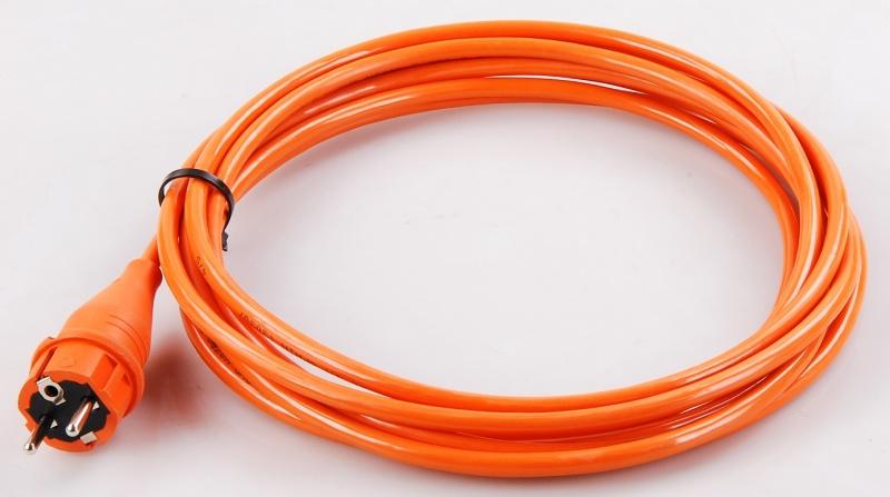 Connectra Aansluitsnoer H07BQ-F (PUR) 3 G 1,5mm² - 10m - oranje